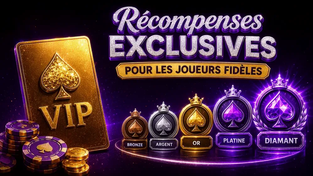carte VIP dorée avec badges de niveaux progressifs